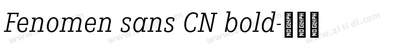 Fenomen sans CN bold字体转换